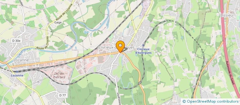 localisation de l'entreprise MADAME LAURA ROZIER  CIVRIEUX-D'AZERGUES