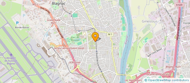 localisation de l'entreprise MADAME LAURA SACCON  BLAGNAC