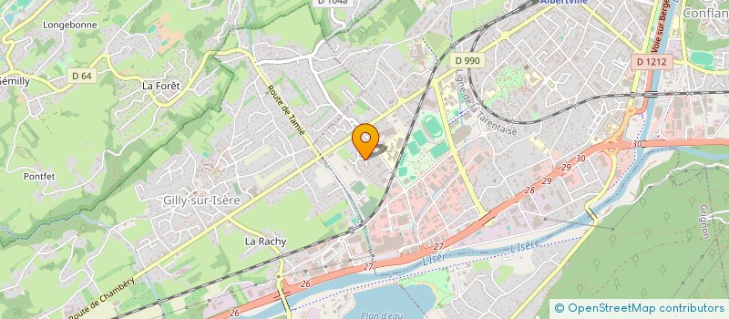 localisation de l'entreprise MADAME LAURA SAGUIN  ALBERTVILLE