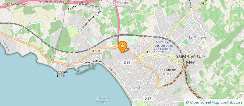 localisation de l'entreprise MADAME LAURA SANCHEZ à SAINT-CYR-SUR-MER