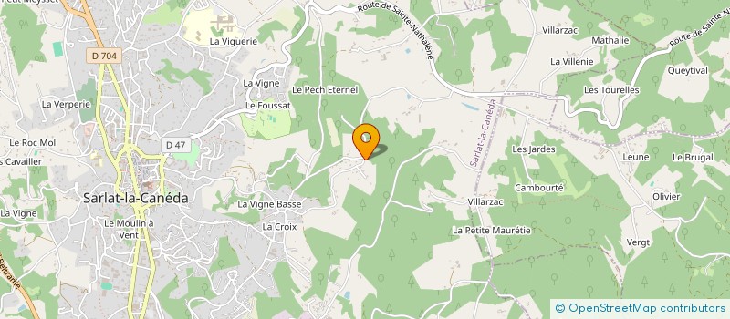 localisation de l'entreprise MADAME LAURA SANTIN  SARLAT-LA-CANEDA