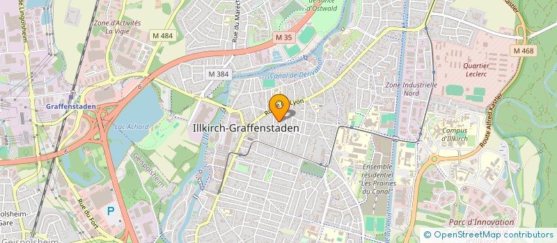 localisation de l'entreprise MADAME LAURA SCHMITT  ILLKIRCH-GRAFFENSTADEN