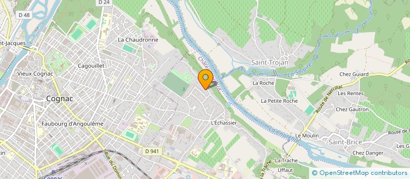 localisation de l'entreprise MADAME LAURA SCHNELLER  CHATEAUBERNARD