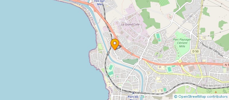 localisation de l'entreprise MADAME LAURA SEBASTIEN  CHATEAUNEUF-LES-MARTIGUES