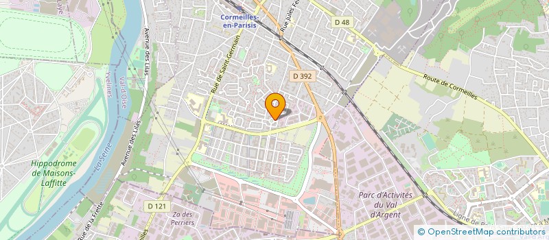 localisation de l'entreprise MADAME LAURA SEIGNEURET  CORMEILLES-EN-PARISIS