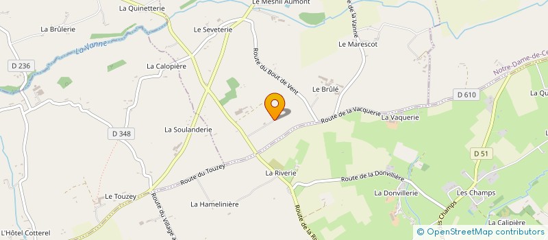 localisation de l'entreprise MADAME LAURA SELLIER  QUETTREVILLE-SUR-SIENNE