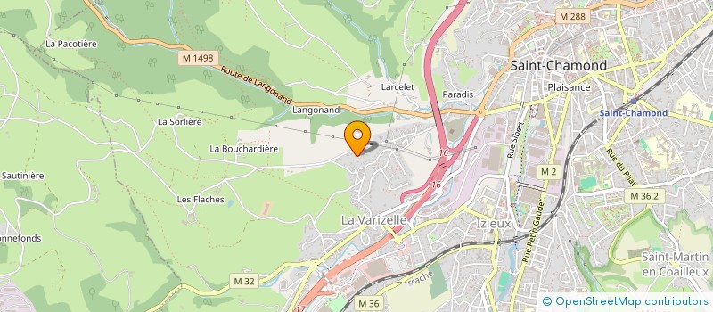 localisation de l'entreprise MADAME LAURA SEROUR  SAINT-CHAMOND