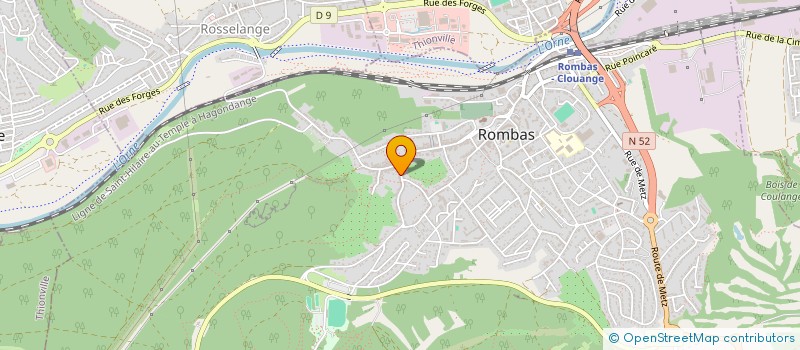 localisation de l'entreprise MADAME LAURA SERRAPIGLIO  ROMBAS