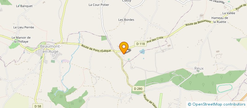 localisation de l'entreprise MADAME LAURA SERVAGER  SAINT-ETIENNE-LA-THILLAYE