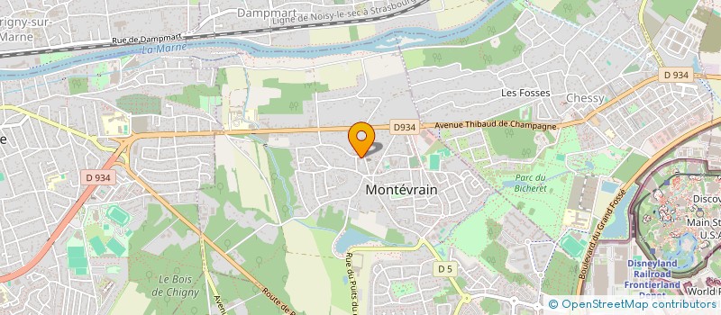 localisation de l'entreprise MADAME LAURA SIMAO  MONTEVRAIN