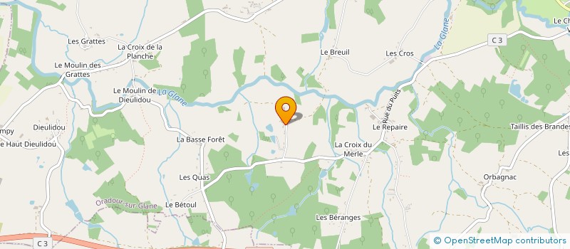localisation de l'entreprise MADAME LAURA SOURY à ORADOUR-SUR-GLANE