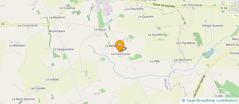 localisation de l'entreprise MADAME LAURA STEVENSON à MANTILLY