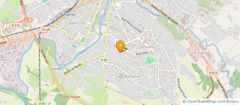 localisation de l'entreprise MADAME LAURA SUBIRANA  CASTRES