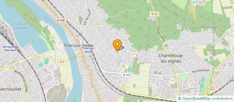 localisation de l'entreprise MADAME LAURA TECHER  TRIEL-SUR-SEINE