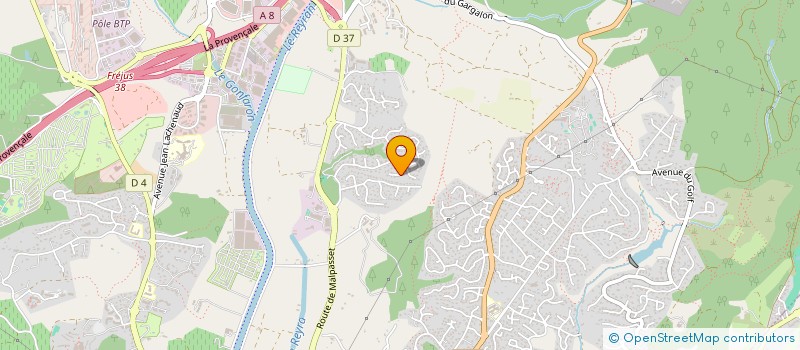 localisation de l'entreprise MADAME LAURA TEISSERENC à FREJUS