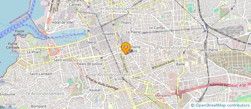 localisation de l'entreprise MADAME LAURA TEXTORIS  MARSEILLE