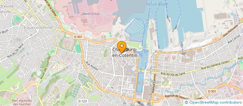 localisation de l'entreprise MADAME LAURA THARSILE  CHERBOURG-EN-COTENTIN