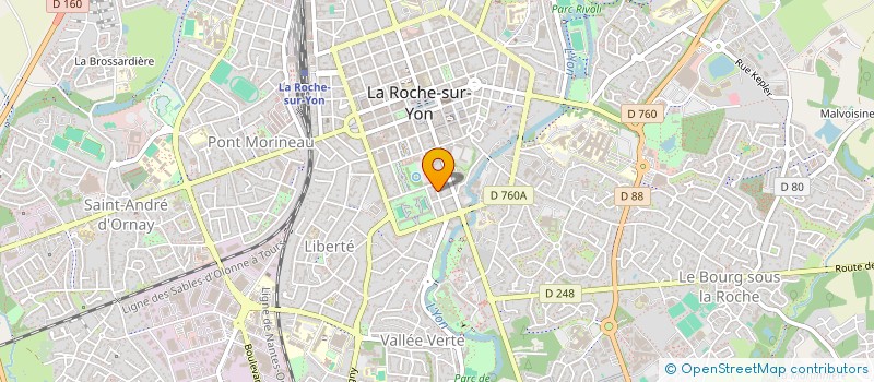 localisation de l'entreprise MADAME LAURA THEVENET  LA ROCHE-SUR-YON