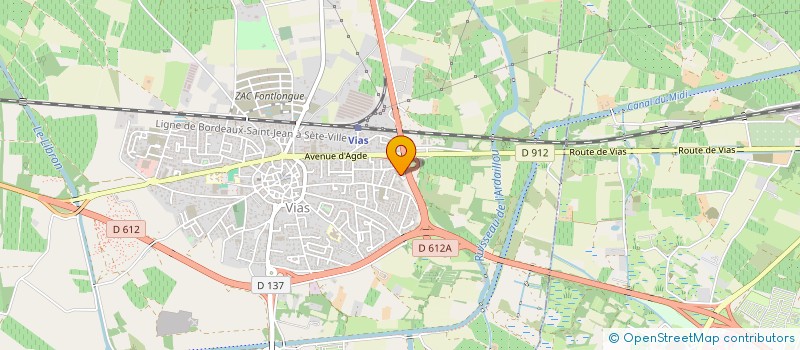 localisation de l'entreprise MADAME LAURA THOMAS  VIAS