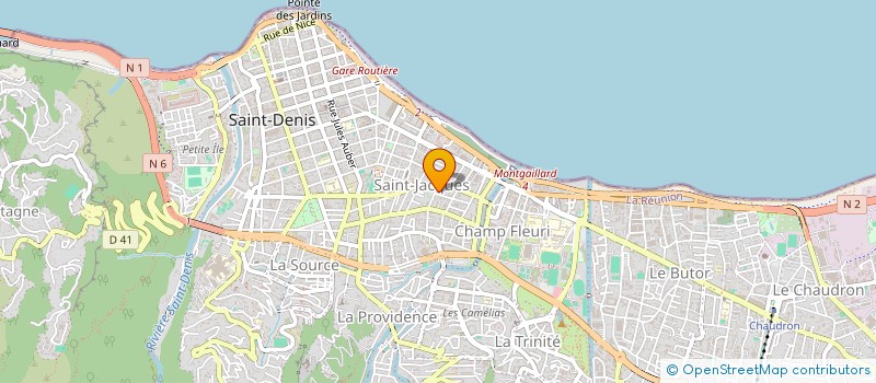 localisation de l'entreprise MADAME LAURA TINET à SAINT-DENIS
