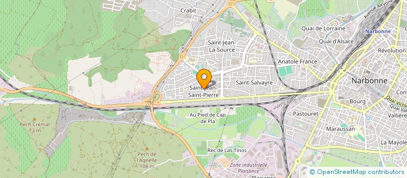 localisation de l'entreprise MADAME LAURA TOUSSAINT  NARBONNE