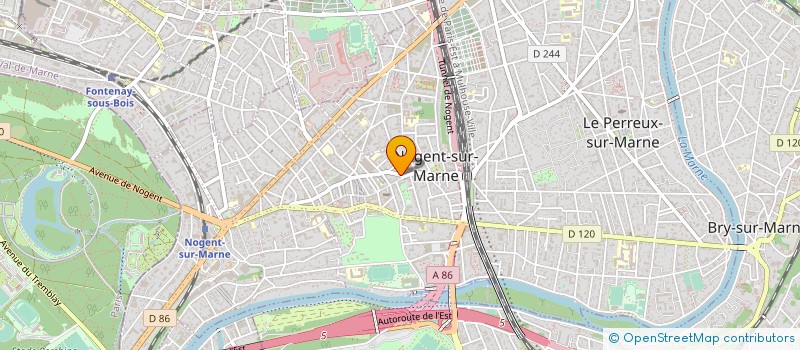 localisation de l'entreprise MADAME LAURA TREVES à NOGENT-SUR-MARNE