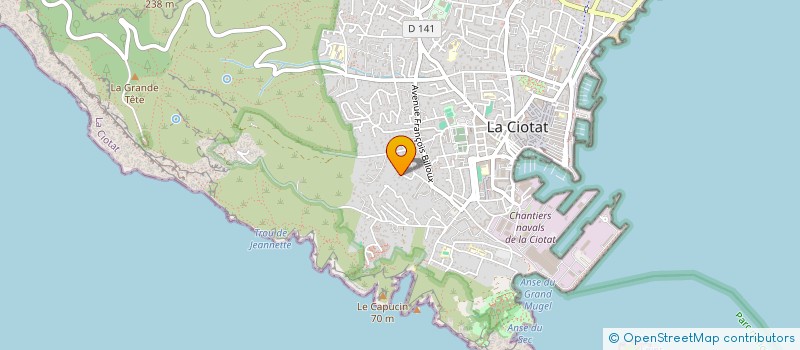 localisation de l'entreprise MADAME LAURA TRINQUET  LA CIOTAT