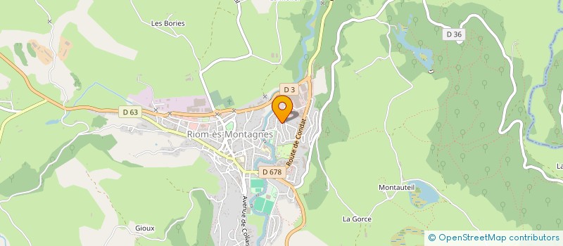 localisation de l'entreprise MADAME LAURA VAISSIERE à RIOM-ES-MONTAGNES