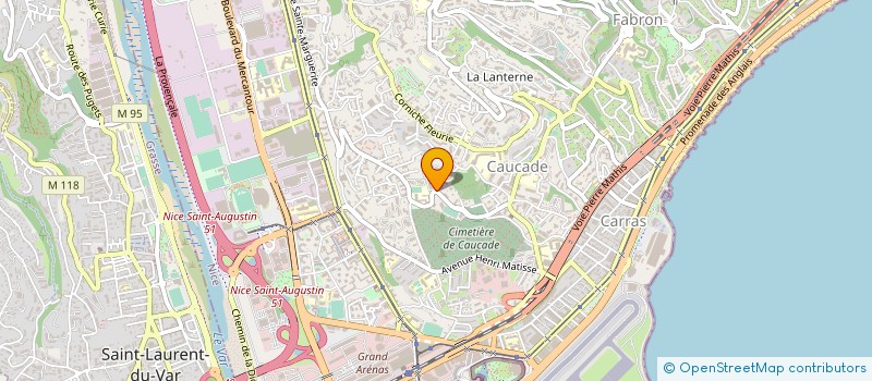 localisation de l'entreprise MADAME LAURA VALENTIN à CAGNES-SUR-MER