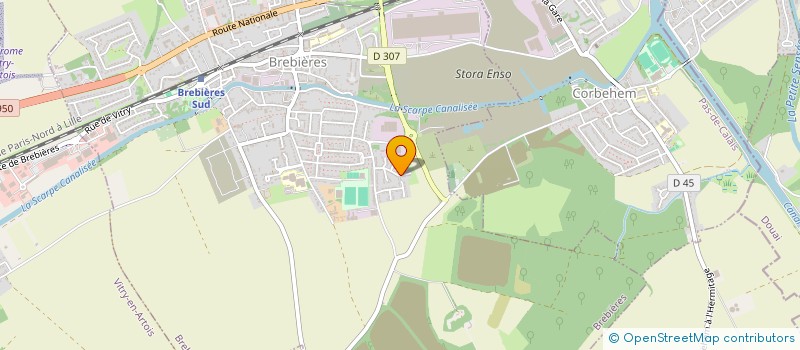 localisation de l'entreprise MADAME LAURA VASSEUR  BREBIERES