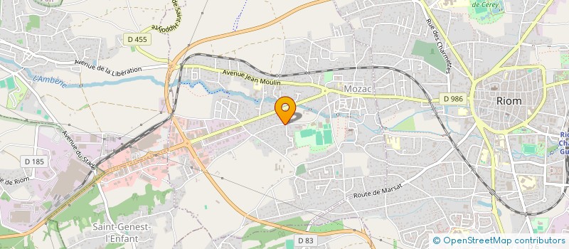 localisation de l'entreprise MADAME LAURA VERISSIMO  RIOM