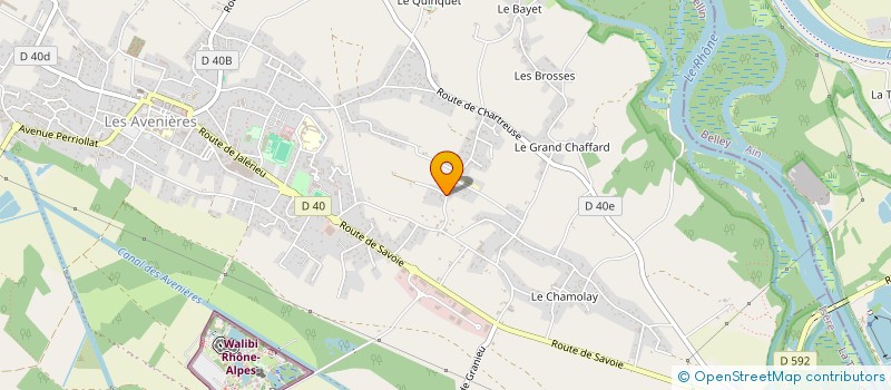 localisation de l'entreprise MADAME LAURA VERNET  LES AVENIERES VEYRINS-THUELLIN