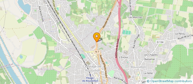 localisation de l'entreprise MADAME LAURA VIALLET  LE PEAGE-DE-ROUSSILLON