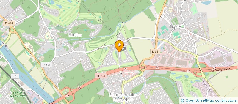 localisation de l'entreprise MADAME LAURA VIGNON  SAINT-GERMAIN-LES-CORBEIL