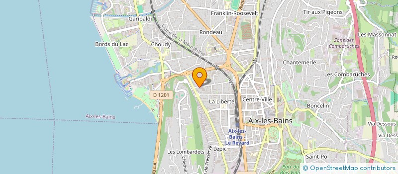 localisation de l'entreprise MADAME LAURA VILLAIN  AIX-LES-BAINS