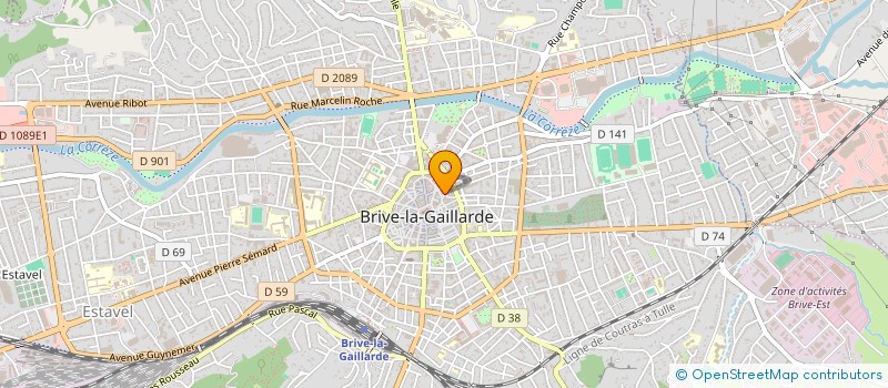localisation de l'entreprise MADAME LAURA VIROLLE à BRIVE-LA-GAILLARDE