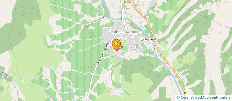 localisation de l'entreprise MADAME LAURA VIZZINI  ALBA-LA-ROMAINE