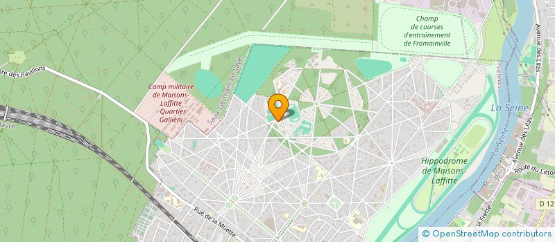 localisation de l'entreprise MADAME LAURA VOIGNIER  MAISONS-LAFFITTE