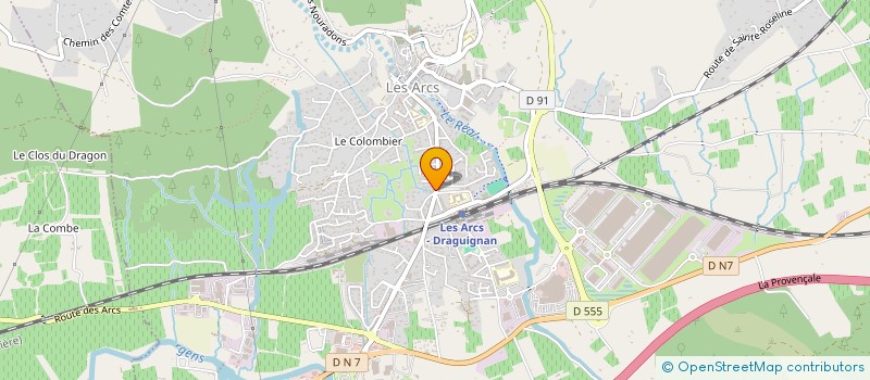 localisation de l'entreprise MADAME LAURA WAEGHE  LES ARCS