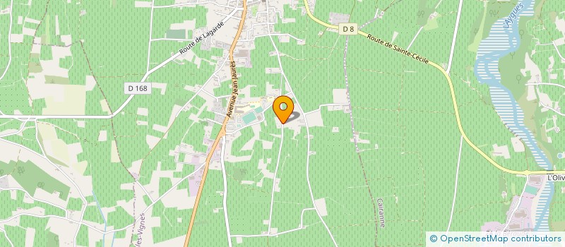 localisation de l'entreprise MADAME LAURA WINAUD  SAINTE-CECILE-LES-VIGNES