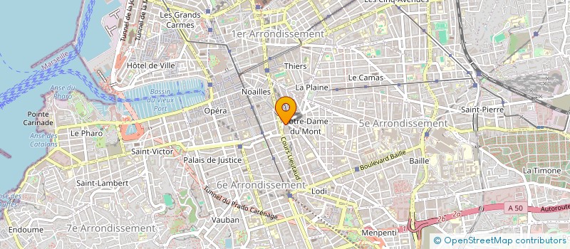 localisation de l'entreprise MADAME LAURA WITZ  MARSEILLE