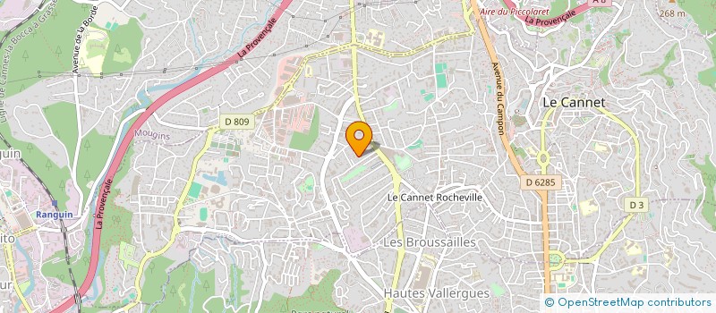 localisation de l'entreprise MADAME LAURA ZIGUELMANN à LE CANNET