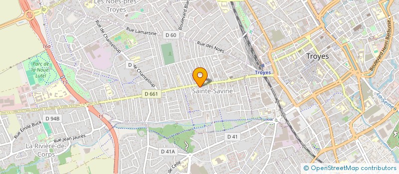 localisation de l'entreprise MADAME LAURA ZOTT  SAINTE-SAVINE