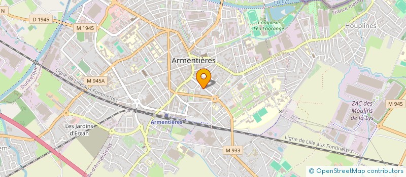 localisation de l'entreprise MADAME LAURAINE CORNIAUX  ARMENTIERES