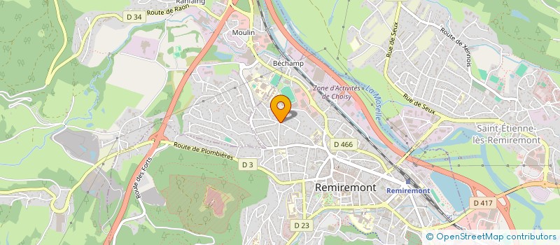 localisation de l'entreprise MADAME LAURAINE POIROT  LE VAL D AJOL