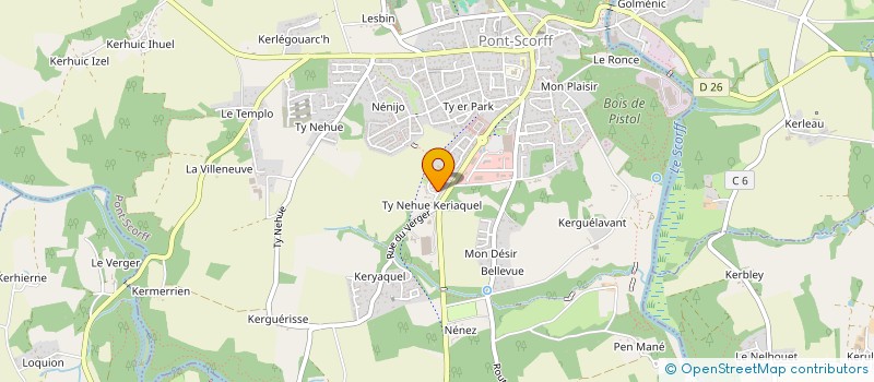 localisation de l'entreprise MADAME LAURALEEN GIMENEZ  PONT-SCORFF