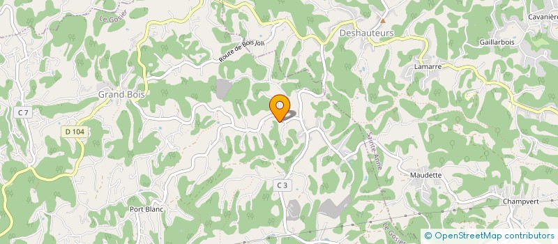 localisation de l'entreprise MADAME LAURALEEN SAINT-ELOI  POINTE-NOIRE