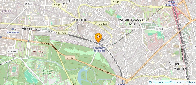 localisation de l'entreprise MADAME LAURALIE CHATEIGNER à FONTENAY-SOUS-BOIS