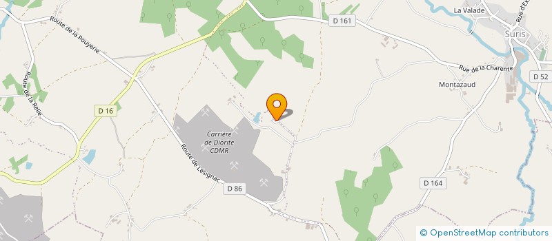 localisation de l'entreprise MADAME LAURALIE FALOURD  TERRES-DE-HAUTE-CHARENTE