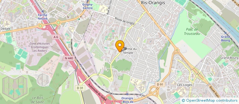 localisation de l'entreprise MADAME LAURALIE FOGGEA  RIS-ORANGIS